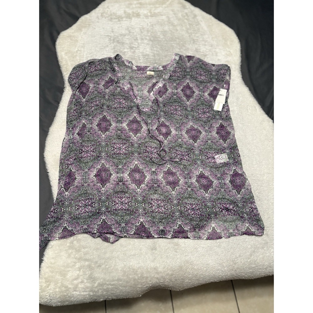 New Oneill Swimsuit Bikini Cover Up Tunic Tallulah Size‎ Medium Floral Purple